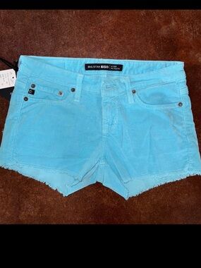 Big Star Women's Bright Turquoise Cutoff Shorts